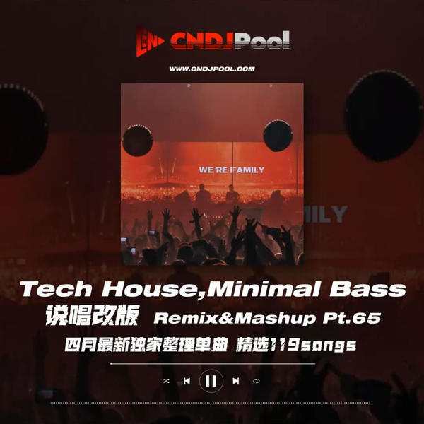 #Tech House,Minimal Bass 说唱改版 Remix&Mashup Pt.65 四月最新独家整理单曲 精选119songs