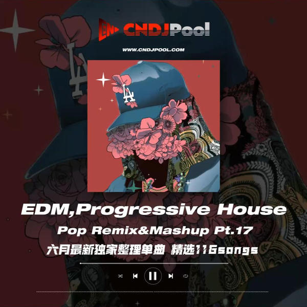 #EDM,Progressive House Pop Remix&Mashup Pt.17 六月最新独家整理单曲 精选116songs