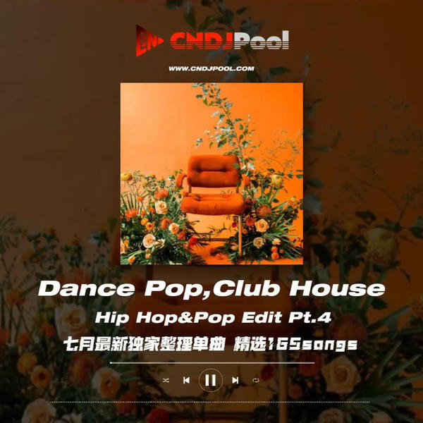 #Dance Pop,Club House Hip Hop&Pop Edit Pt.4 七月最新独家整理单曲 精选165songs
