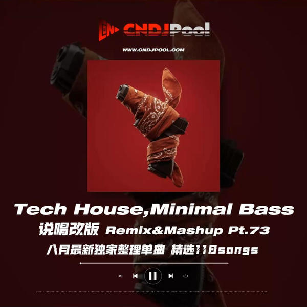 #Tech House,Minimal Bass 说唱改版 Remix&Mashup Pt.73 八月最新独家整理单曲 精选118songs