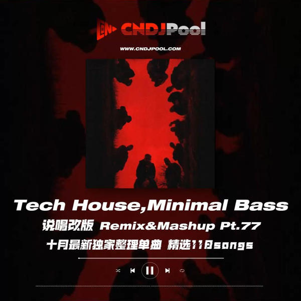 #Tech House,Minimal Bass 说唱改版 Remix&Mashup Pt.77 十月最新独家整理单曲 精选118songs